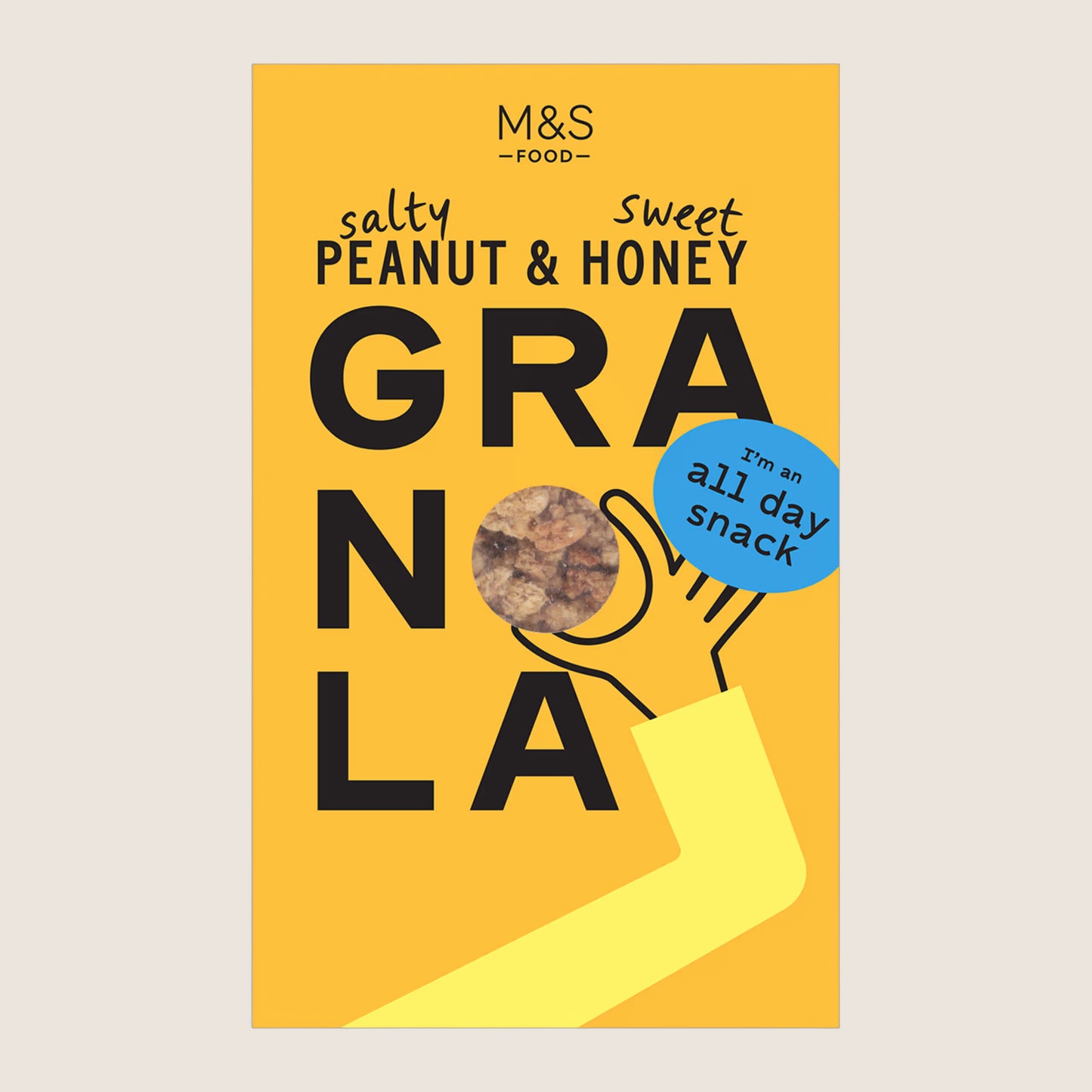 M&S Salty Peanut And Sweet Honey Granola 400 g