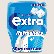 Wrigley's Refreshers Peppermint Sugarfree Chewing Gum Bottle 30 Pieces