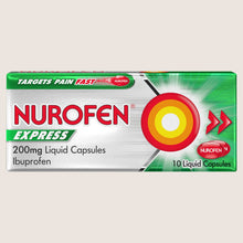 Nurofen Express Pain Relief 200mg Liquid Capsules x10 Fast Acting