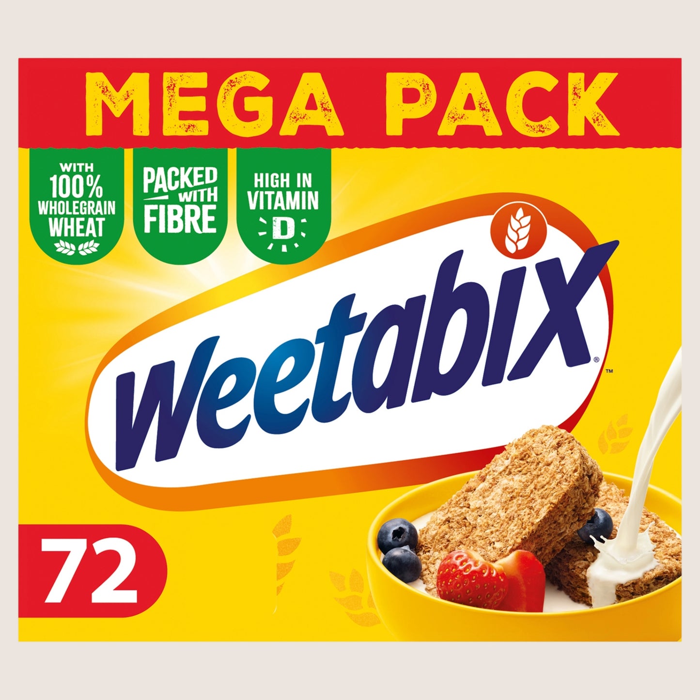 Weetabix Original cereal Wholegrain 72 pack
