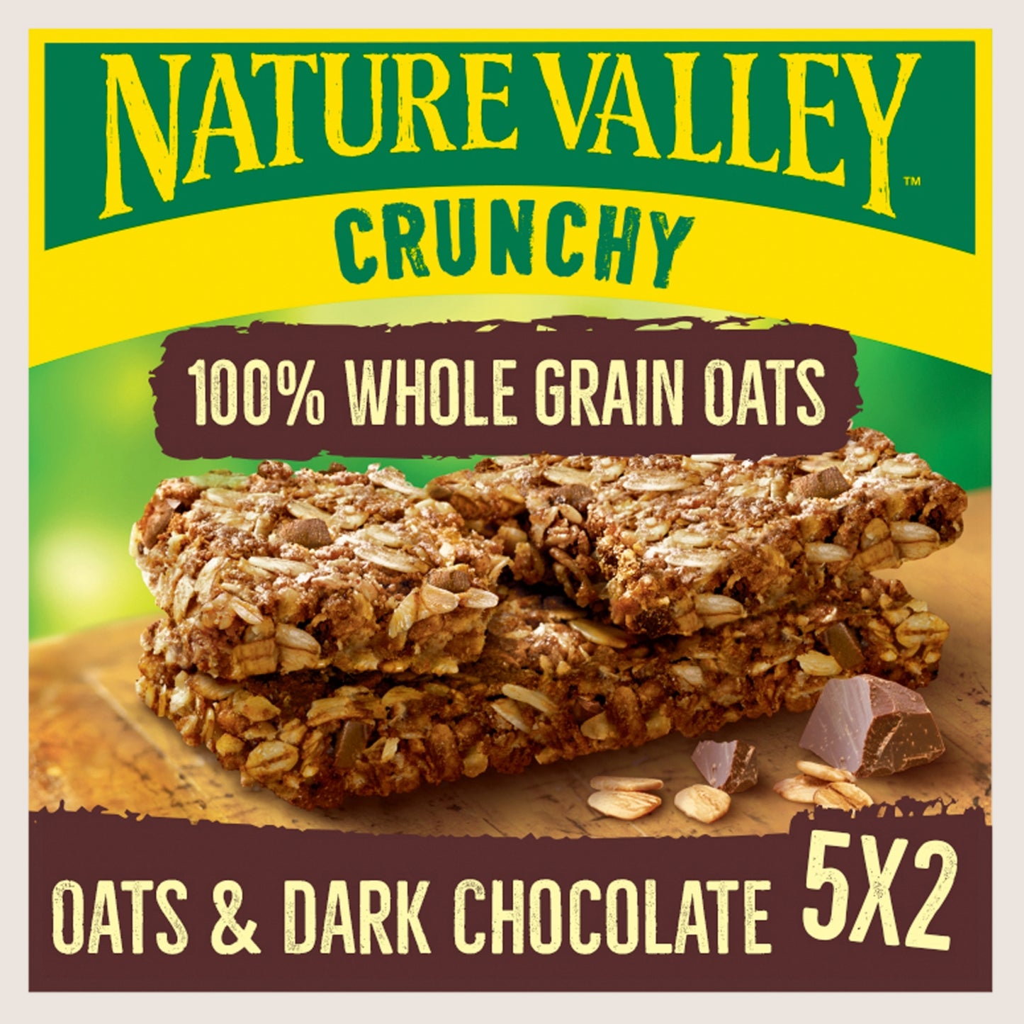 Nature Valley Crunchy Oats & Dark Chocolate Cereal Bars  Vitamin Fortified 5 x 42g