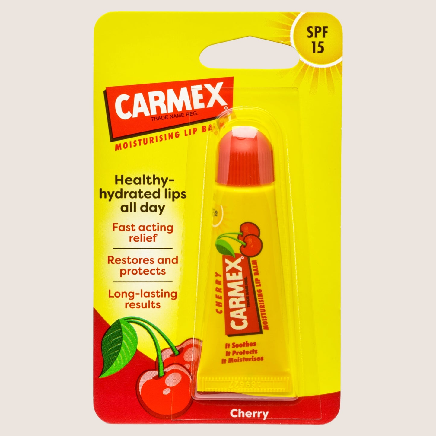 Carmex Cherry Moisturising Lip Balm SPF 15