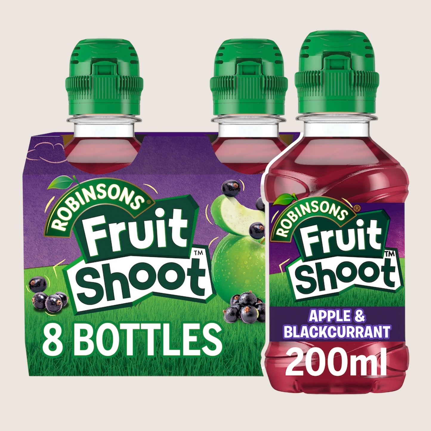 Fruit Shoot Apple & Blackcurrant Kids Juice Drink No Added Sugar 8 x 200ml