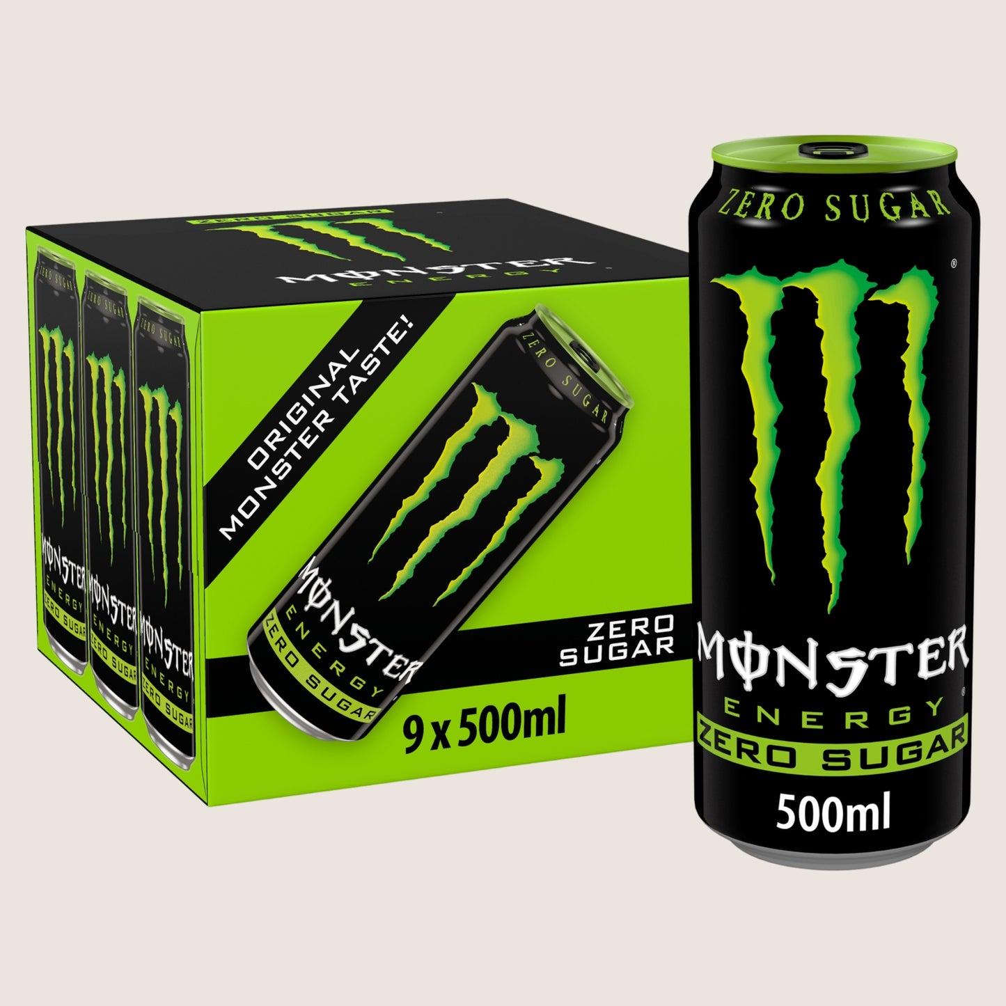 Monster Energy Drink Zero Sugar 9 x 500ml