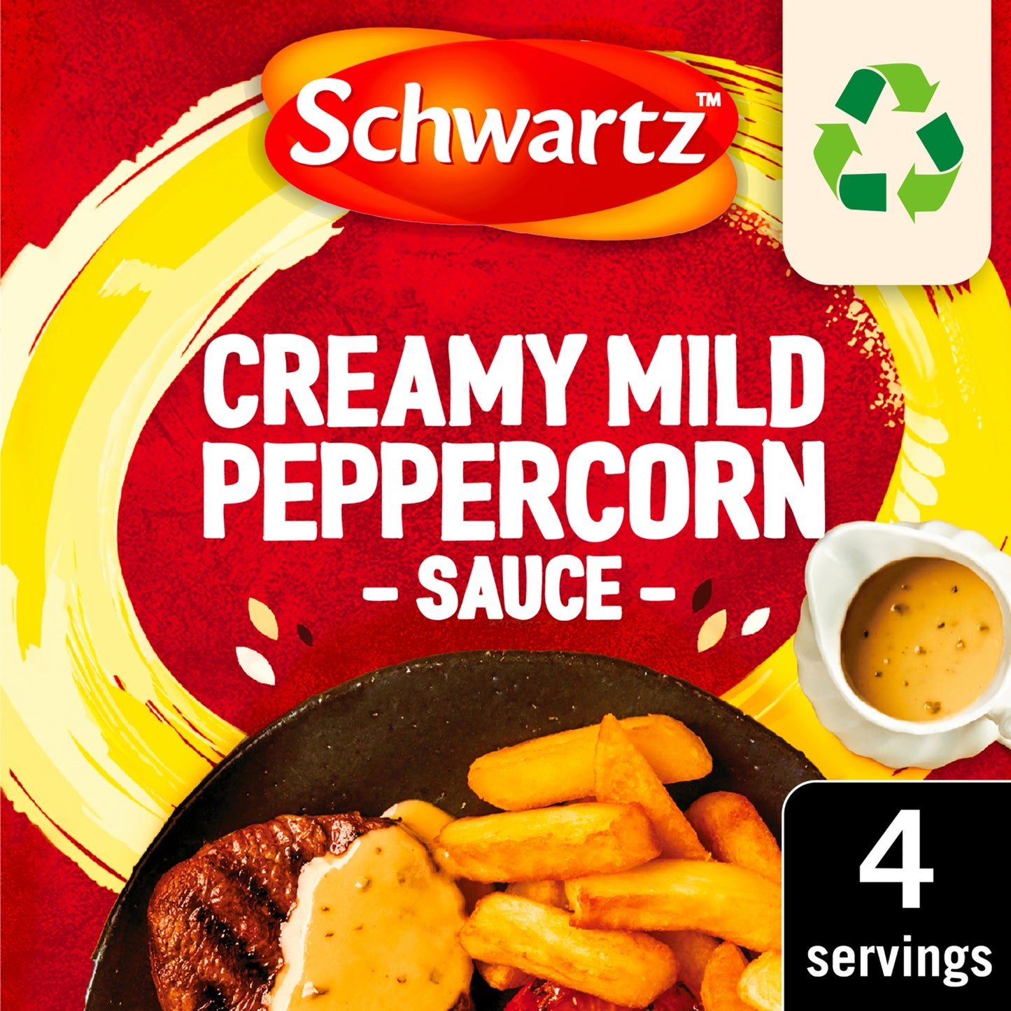 Schwartz Creamy Mild Peppercorn Sauce Mix No Artificial Additives 25g