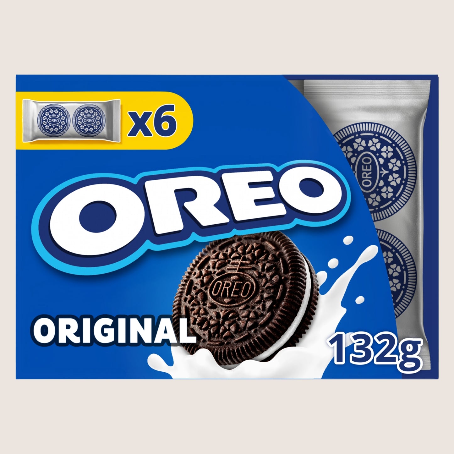 Oreo OREO Lunchbox Vanilla Chocolate Sandwich Biscuits Snack Chocolate 6 x 22g