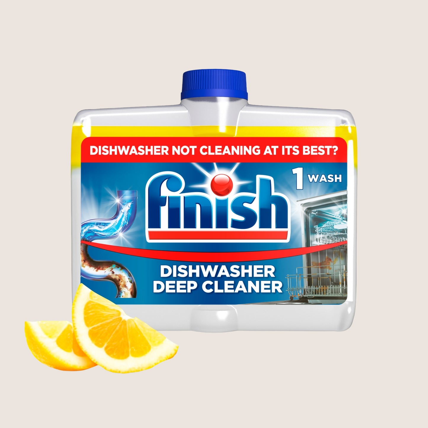 Finish Dishwasher Deep Cleaner Lemon 250ml
