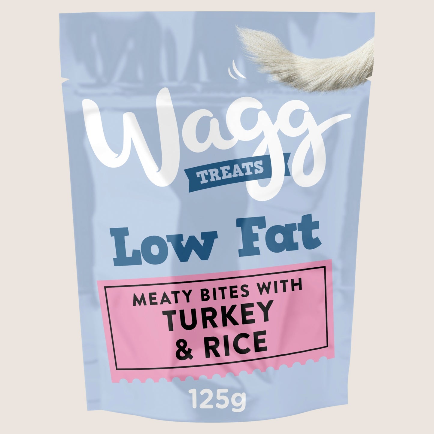 Wagg Low Fat Treats Turkey & Rice Nutritionally Complete 125g