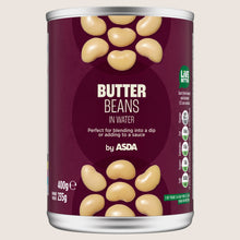 ASDA Butter Beans in Water In Spring Water 400g