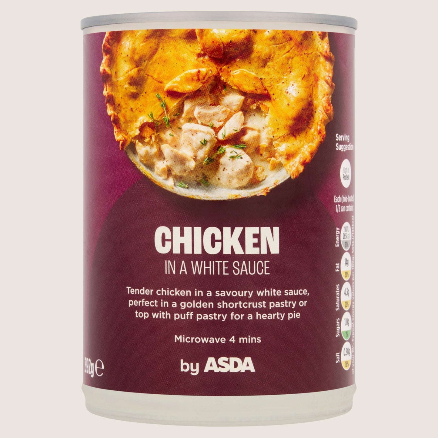ASDA Chicken In a White Sauce No Artificial Additives 392g