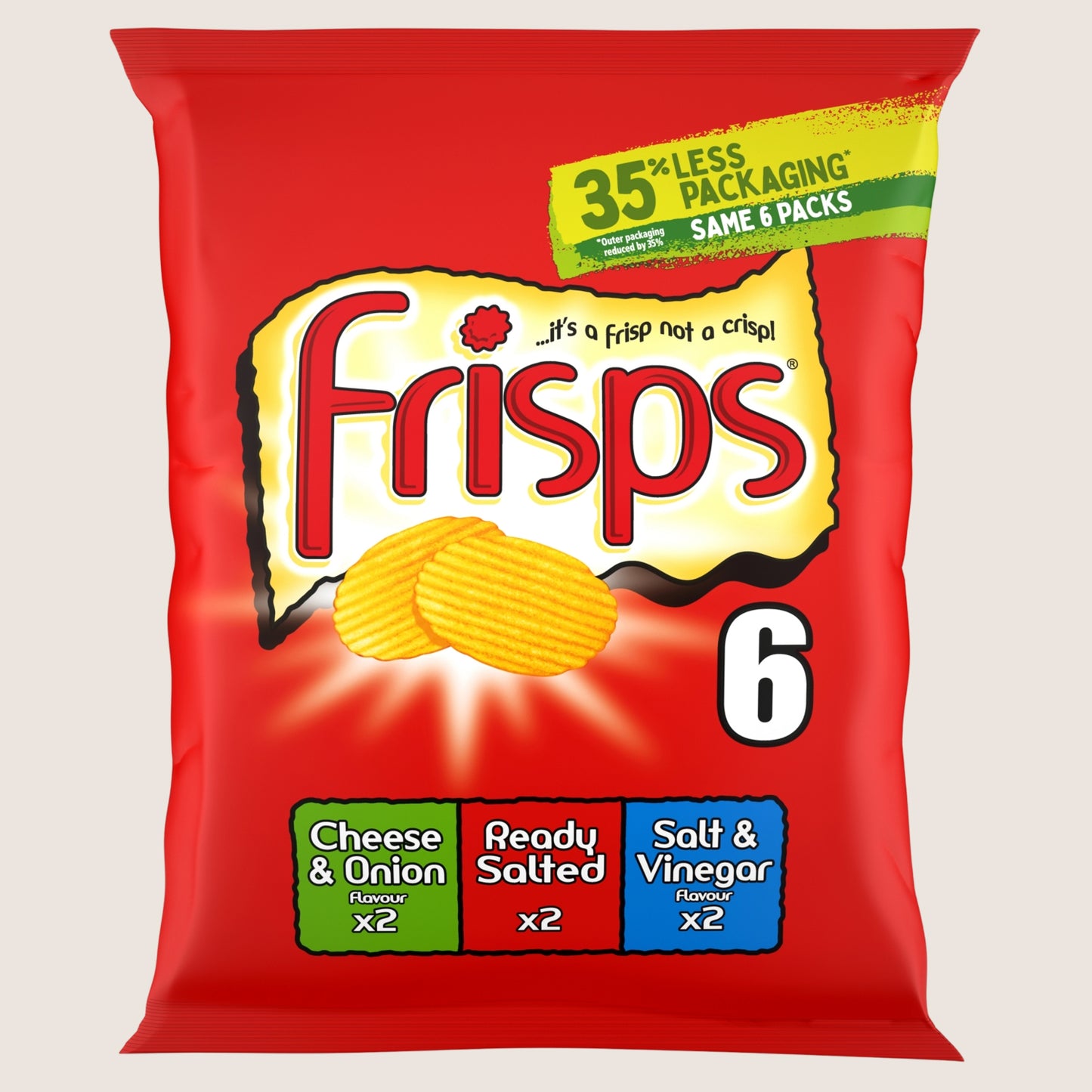 Frisps Variety Crisps No Artificial Additives 6 Pack