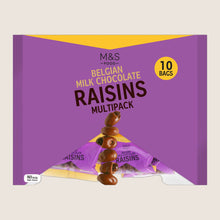 M&S Belgian Milk Chocolate Raisins Multipack 180 g