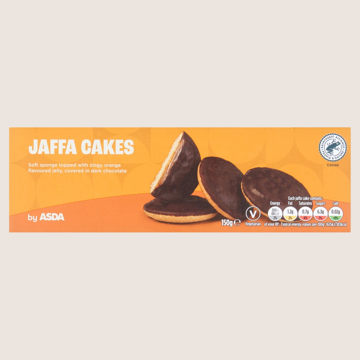 ASDA Jaffa Cakes Free From Artificial Additives 150g