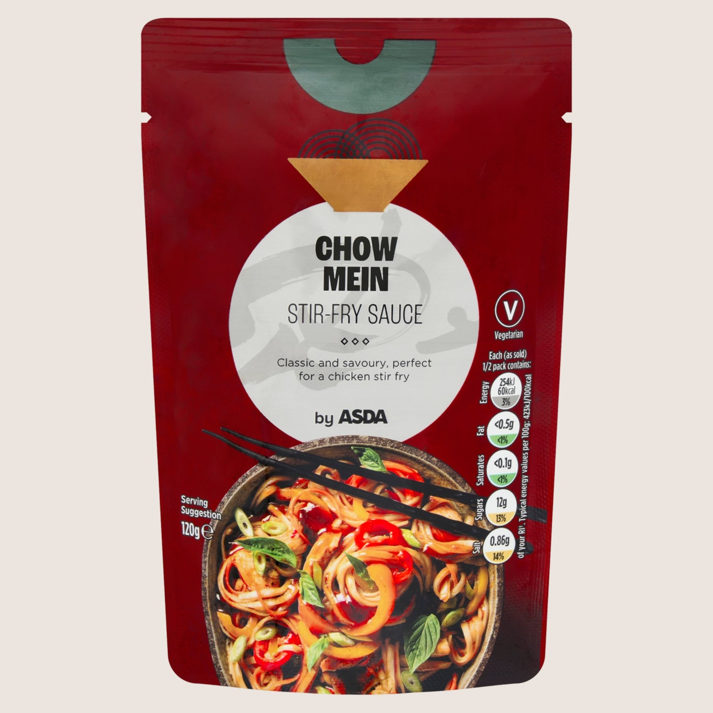 ASDA Chow Mein Stir-Fry Sauce No Artificial Additives 120g