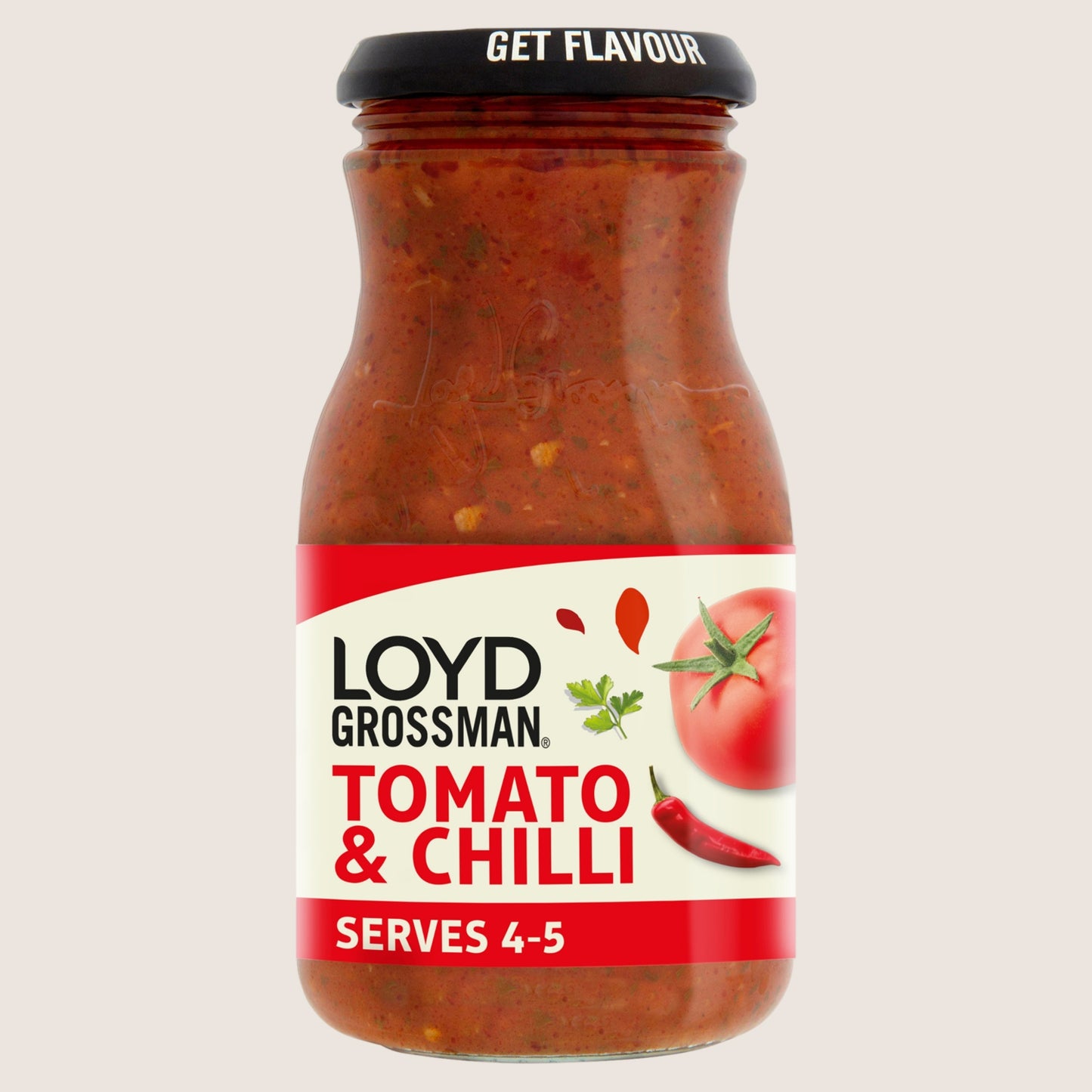 Loyd Grossman Tomato & Chilli Pasta Sauce No Artificial Additives 660g