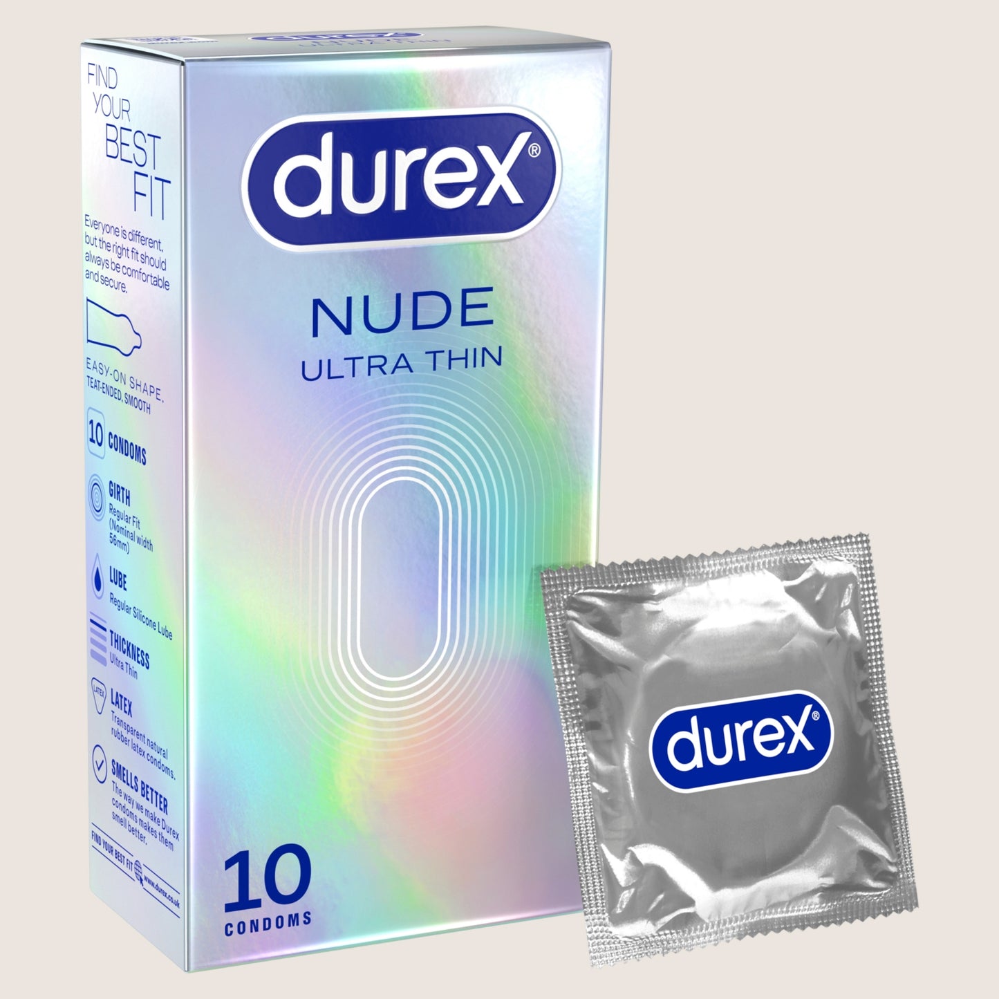 Durex 10 Nude Condoms
