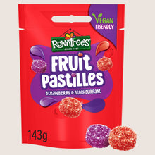 Rowntree's Fruit Pastilles Strawberry & Blackcurrant Sweets Sharing Bag 143g