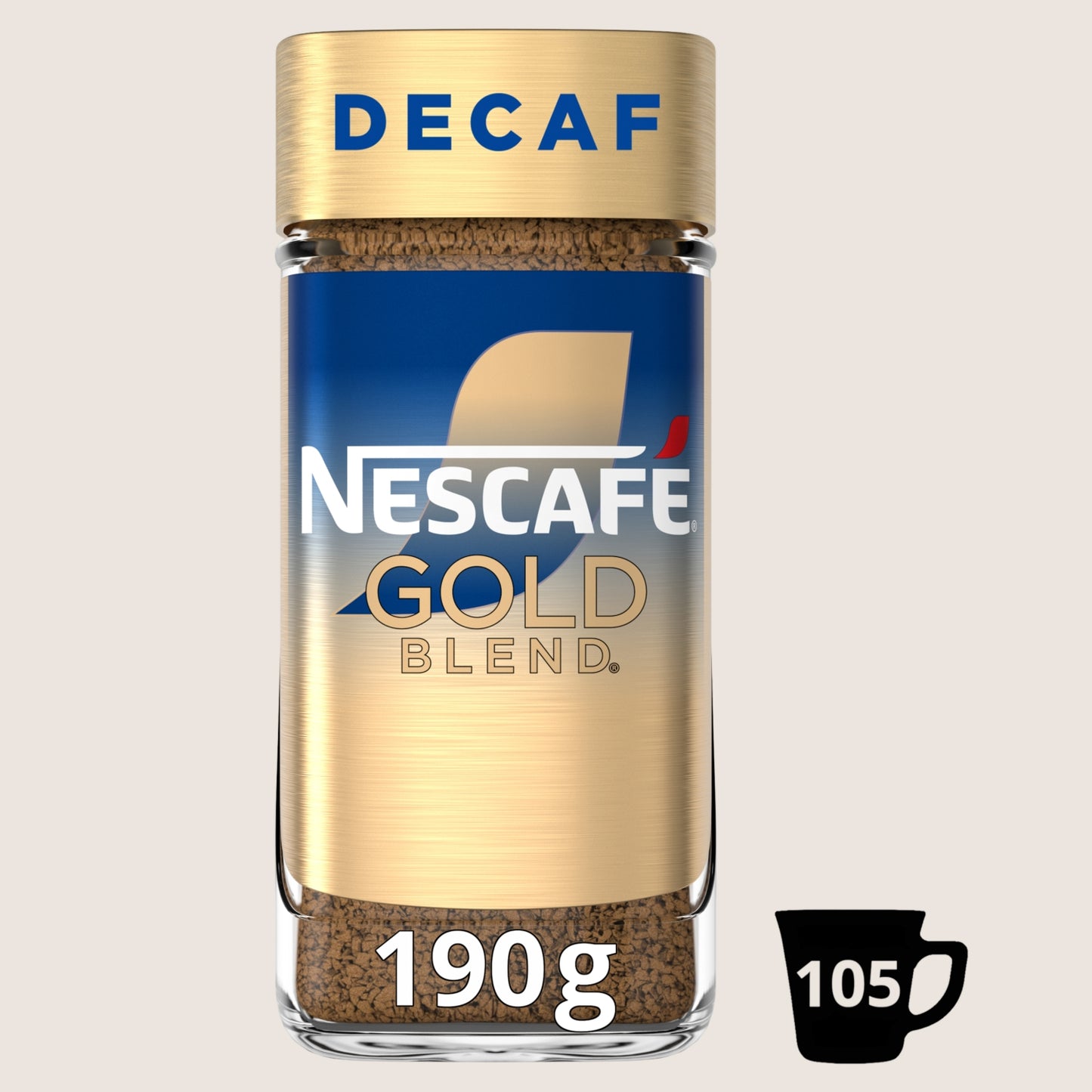 Nescafé Nescafe Gold Blend Decaf Instant Coffee Decaffeinated 190g