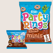 Fox's Biscuits Party Rings Minis Choc 5 Snack Bags Free From Artificial Additives