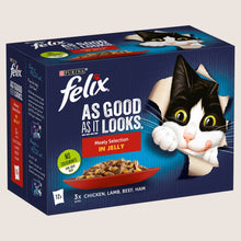 Felix As Good As it Looks Meaty Selection in Jelly Wet Cat Food With Omega Oils 12x85g