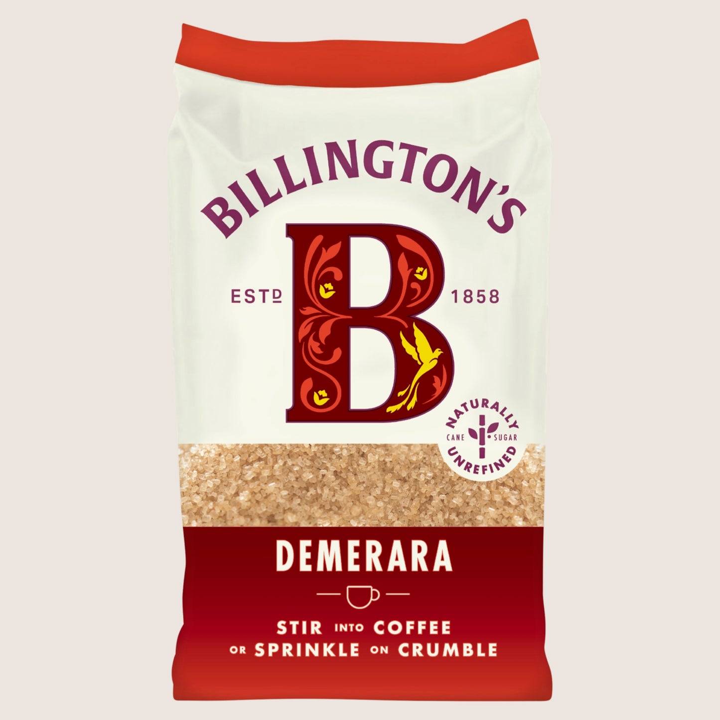Billington's Demerara Natural Unrefined Cane Sugar Vegan Friendly 1kg