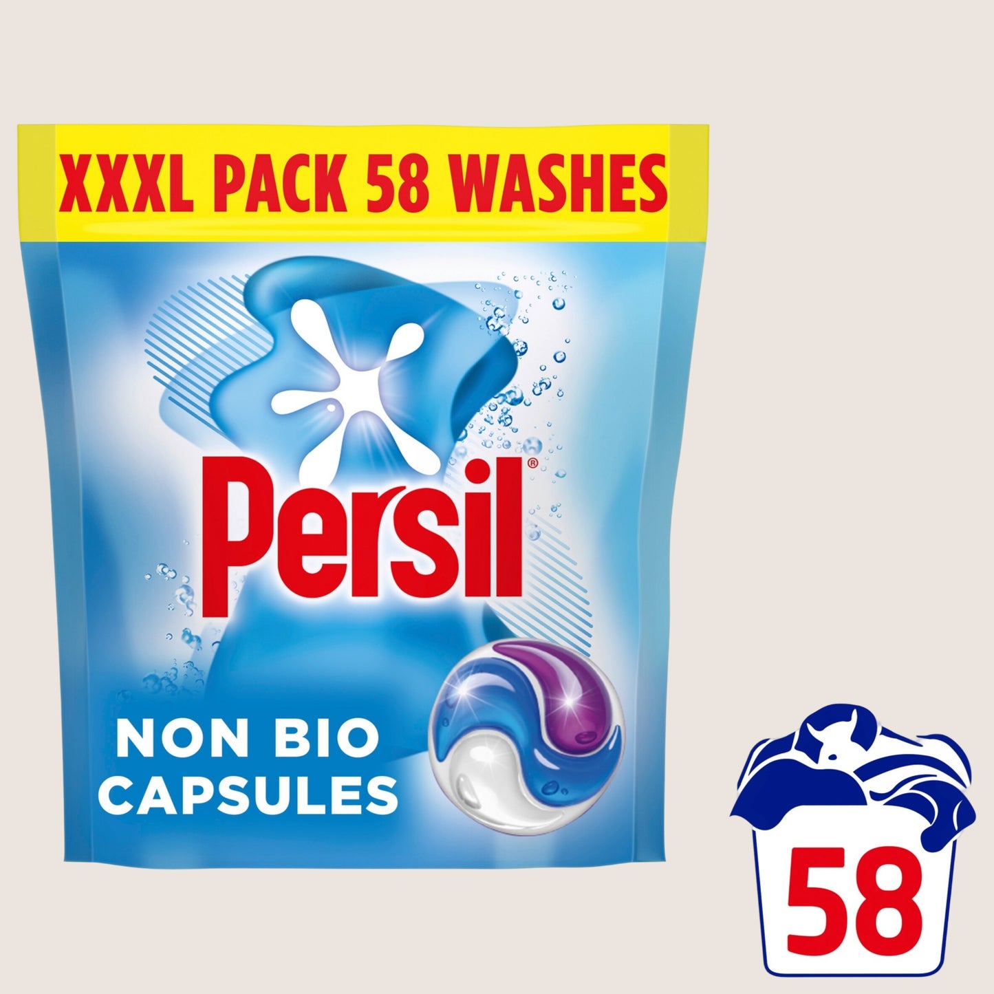 Persil Non-Bio 3 in 1 Washing Capsules 58 Washes