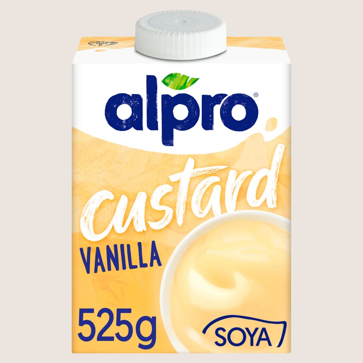 Alpro Vanilla Soya Dairy Free Alternative to Custard No Artificial Additives 525g