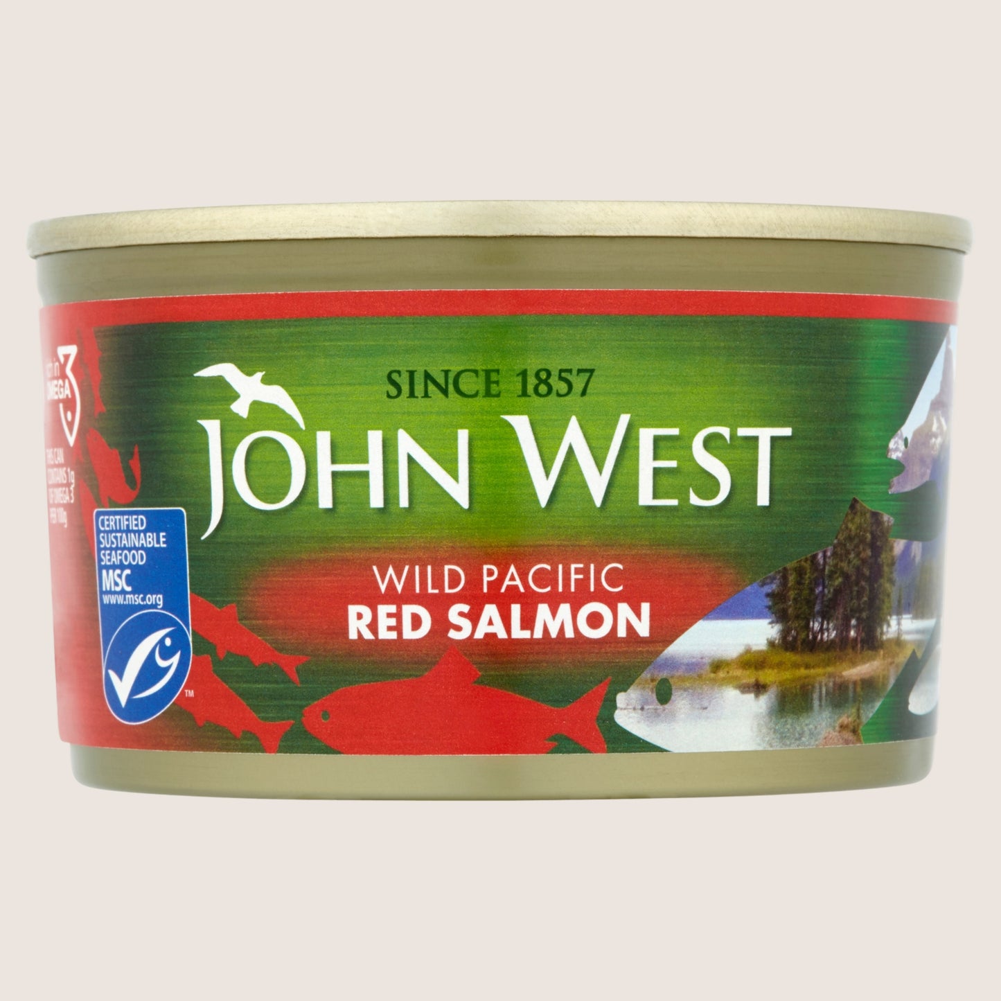 John West Wild Pacific Red Salmon High in Protein 213g