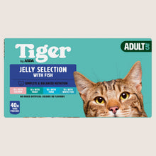 ASDA Tiger Tiger Adult Cat Jelly Selection with Fish Complete Nutrition 40 x 100g
