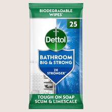 Dettol 25 Big & Strong Bathroom Cleaning Wipes