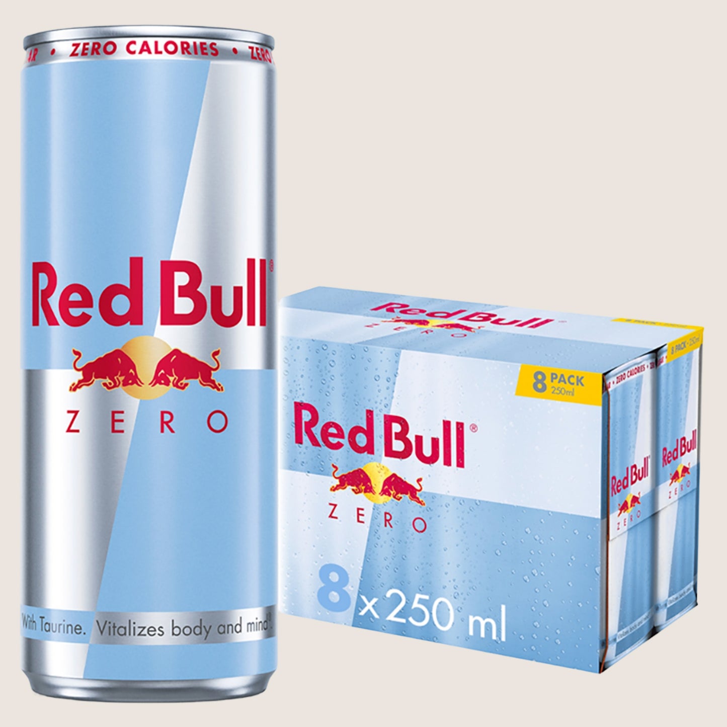 Red Bull l Zero Energy Drink Refreshing 8 Pack 250ml