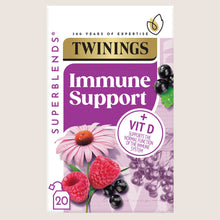 Twinings Superblends Immune Support Blackcurrant & Raspberry 20 Tea Bags No Artificial Additives 40g