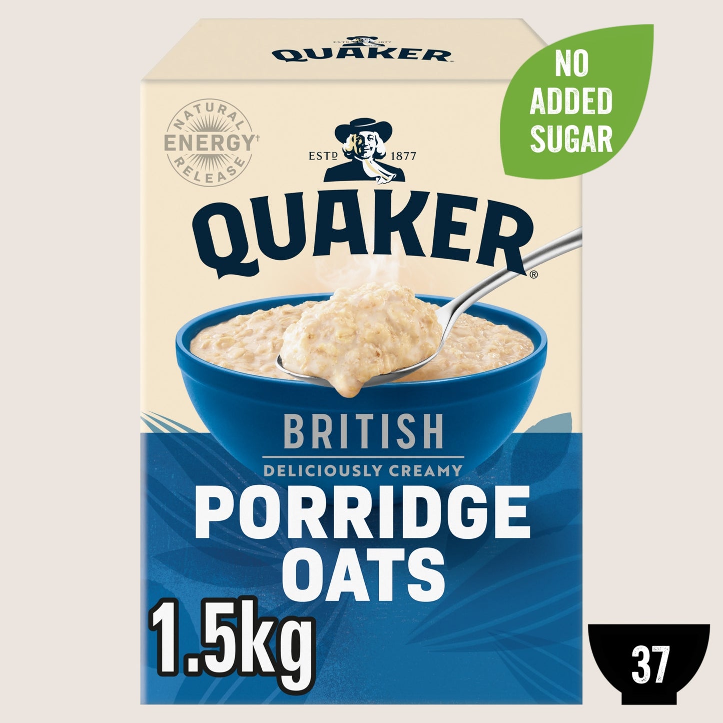 Quaker British Porridge Rolled Oats Vitamin Fortified 1.5kg