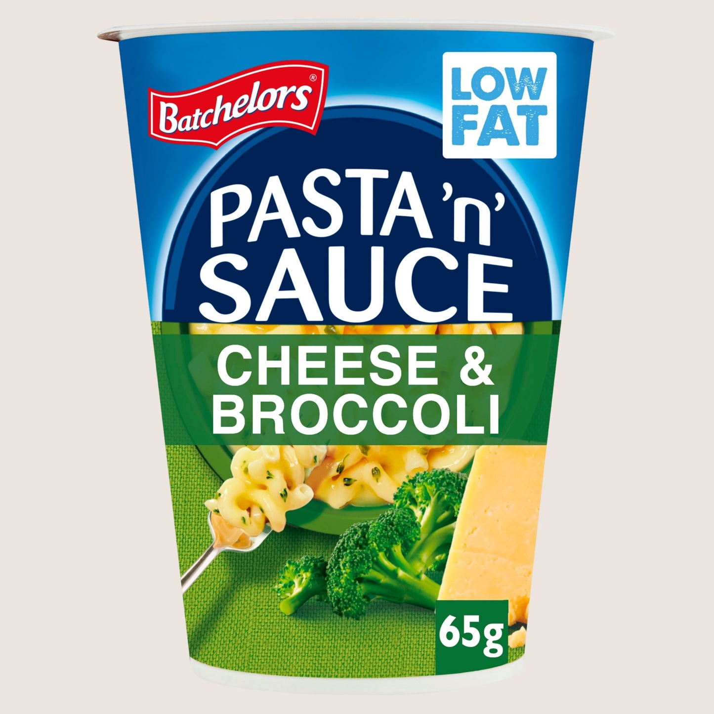 Batchelors Pasta 'n' Sauce Cheese & Broccoli Flavour Instant Pasta Pot No Artificial Additives 65g