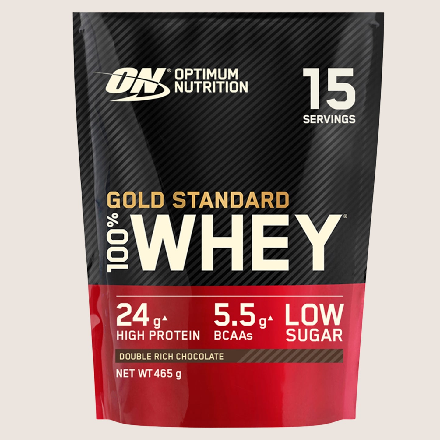 Optimum Nutrition Gold Standard Whey Protein Powder, Double Rich Chocolate Flavour, 15 servings