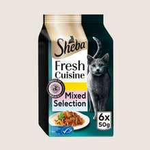 Sheba Fresh Cuisine Taste of Hawaii Wet Cat Food Fish in Gravy Pouch No Artificial Additives 6x50g