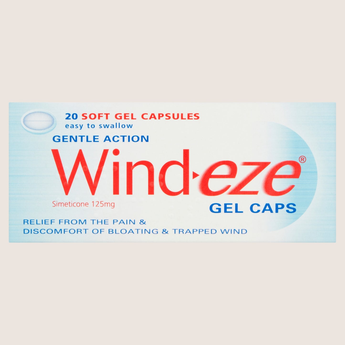 Wind-eze Gentle Action 20 Soft Gel Capsules