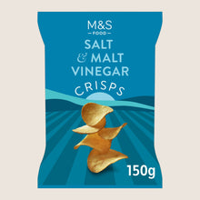 M&S Salt And Malt Vinegar Crisps 150 g