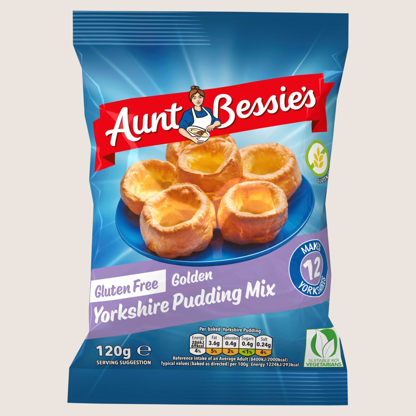 Aunt Bessie's Gluten Free Golden Yorkshire Pudding Mix 120g