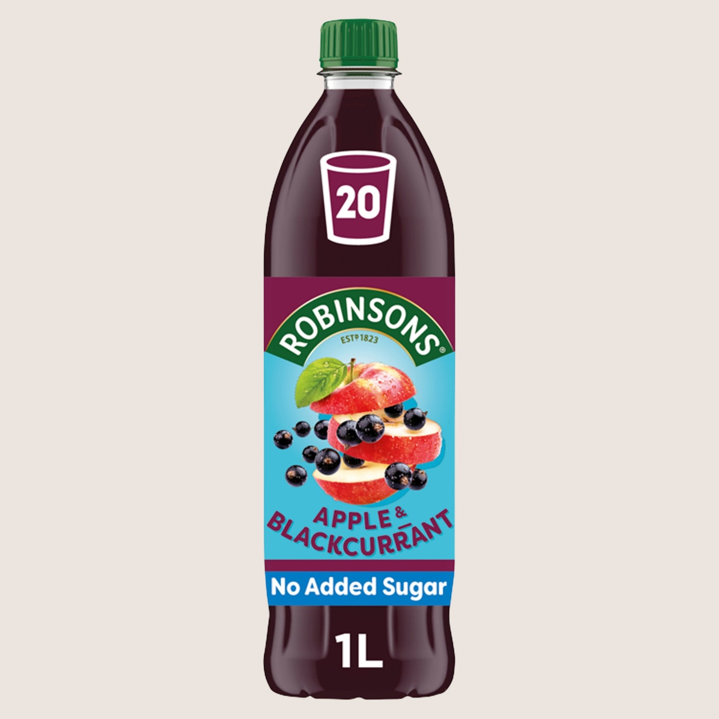 Robinsons Apple & Blackcurrant No Added Sugar Squash 1L
