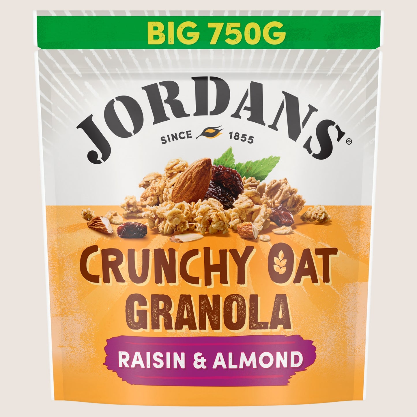 Jordans Crunchy Oat Granola Raisin & Almond Breakfast Cereal Wholegrain 750g