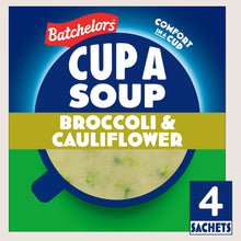 Batchelors Cup a Soup Broccoli & Cauliflower 4 Instant Soup Sachets No Artificial Additives 101g