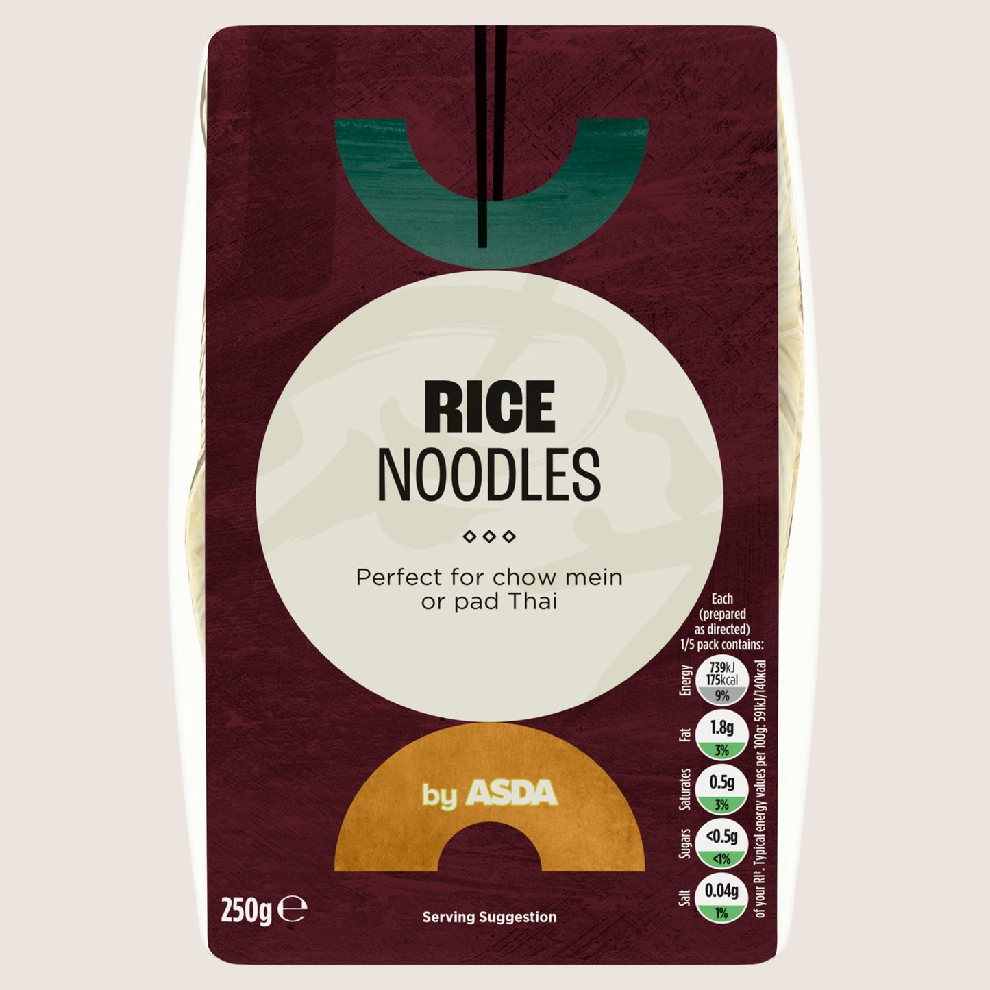 ASDA Rice Noodles No Artificial Additives 250g