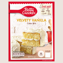 Betty Crocker Velvety Vanilla Cake Mix No Artificial Additives 425g