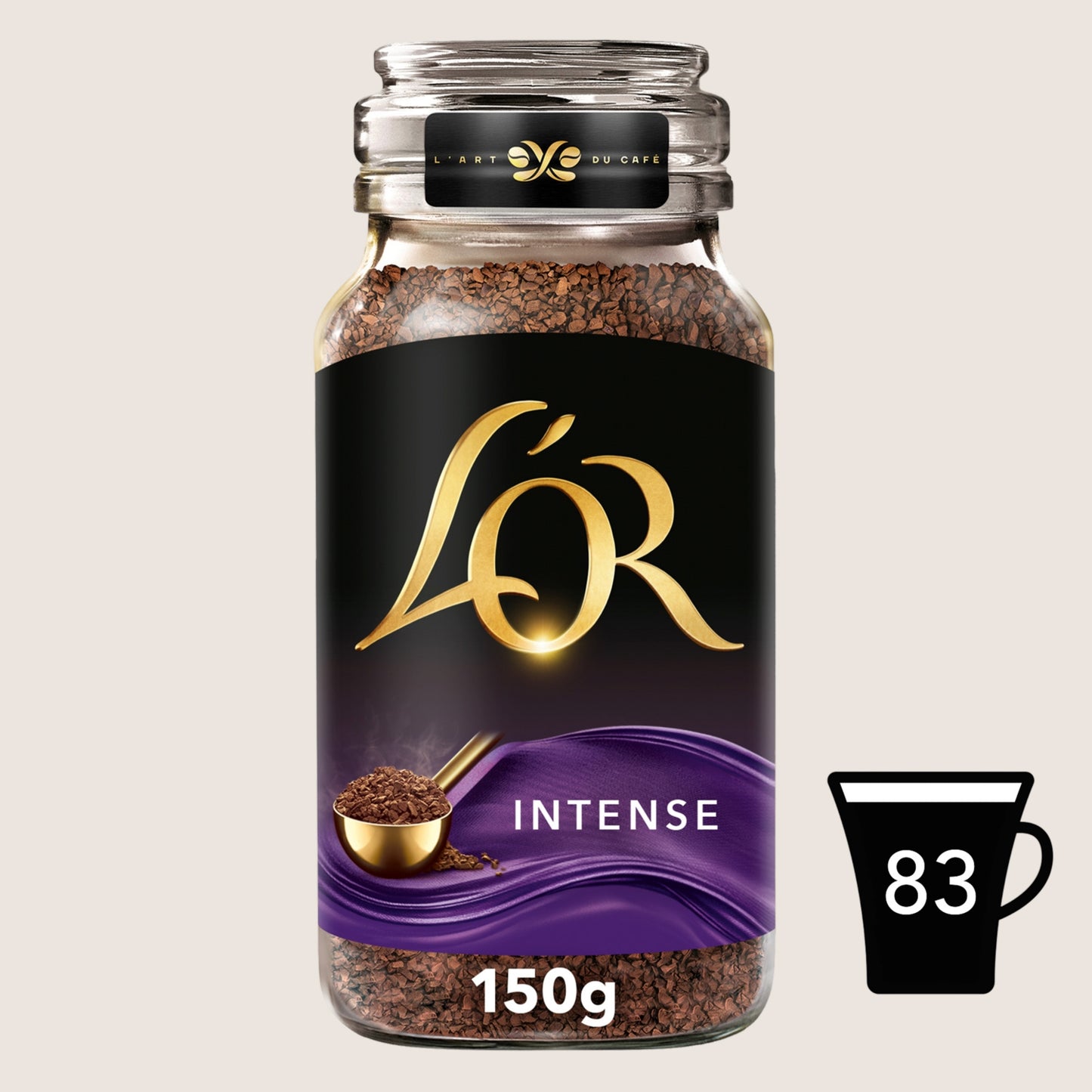 L'OR Intense Instant Coffee Rich and Intense 150g