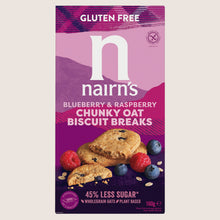Nairn's Blueberry & Raspberry Chunky Oats Biscuit Breaks Gluten Free 160g