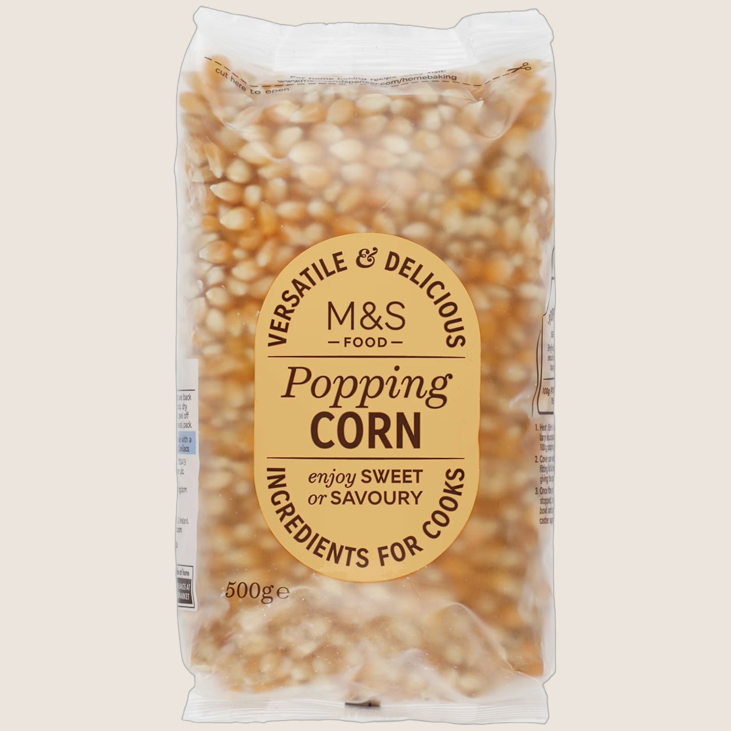 M&S Popping Corn 500 g