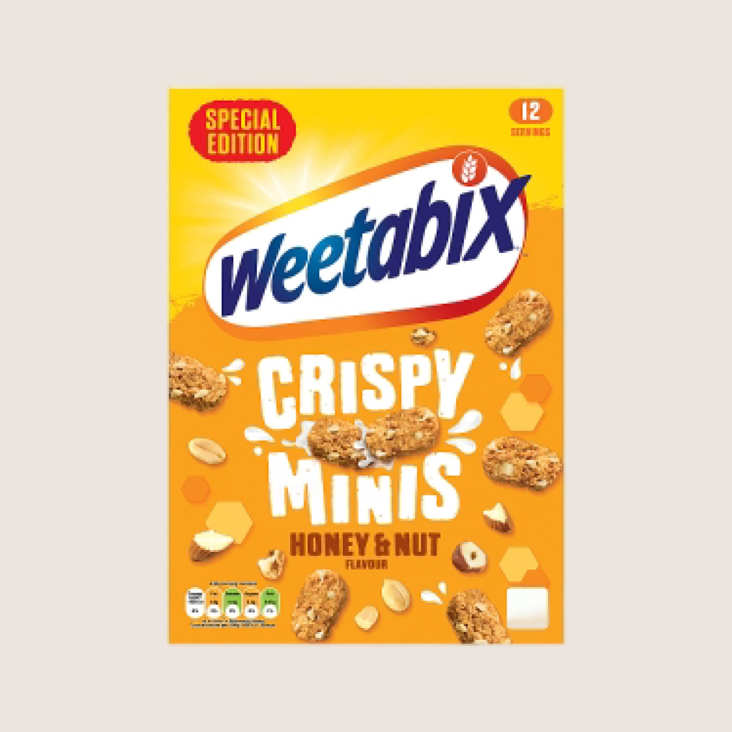 Weetabix Crispy Minis Honey & Nut Flavour Special Edition Wholegrain 500g