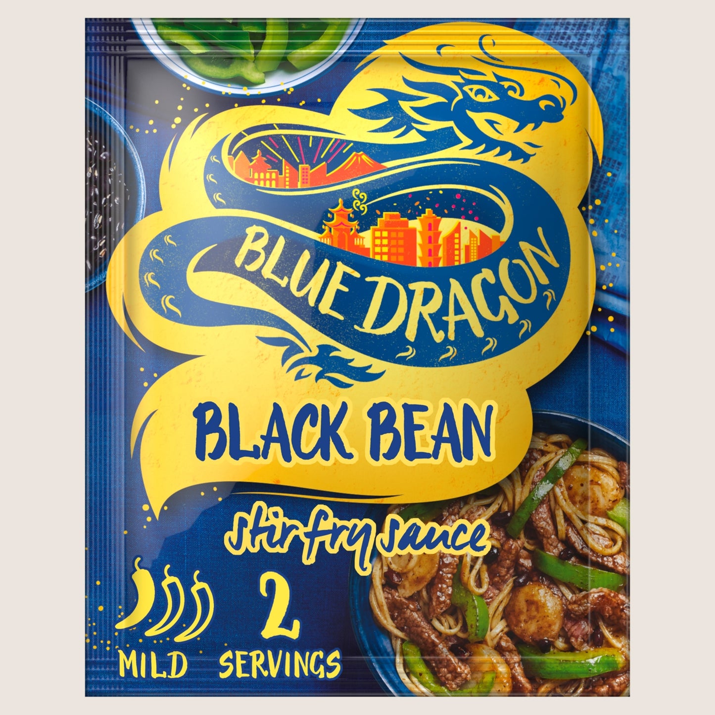 Blue Dragon Black Bean Stir Fry Sauce Free From Artificial Flavours 120g