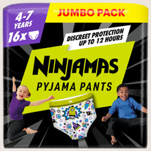 Pampers Ninjamas Pyjama Pants Unisex Spaceships, 4 - 7 Years, 16 Pyjama Pants Gentle Formula